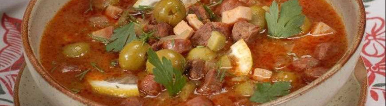 Солянка мясная сборная рецепт классический с картошкой и огурцами
